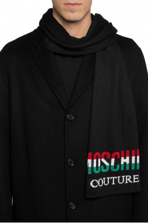 Logo-embroidered scarf, zdjęcie 2 Logo-embroidered scarf od Moschino